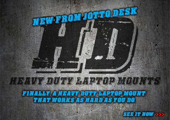 Heavy Duty Laptop Mounts from Jotto Desk